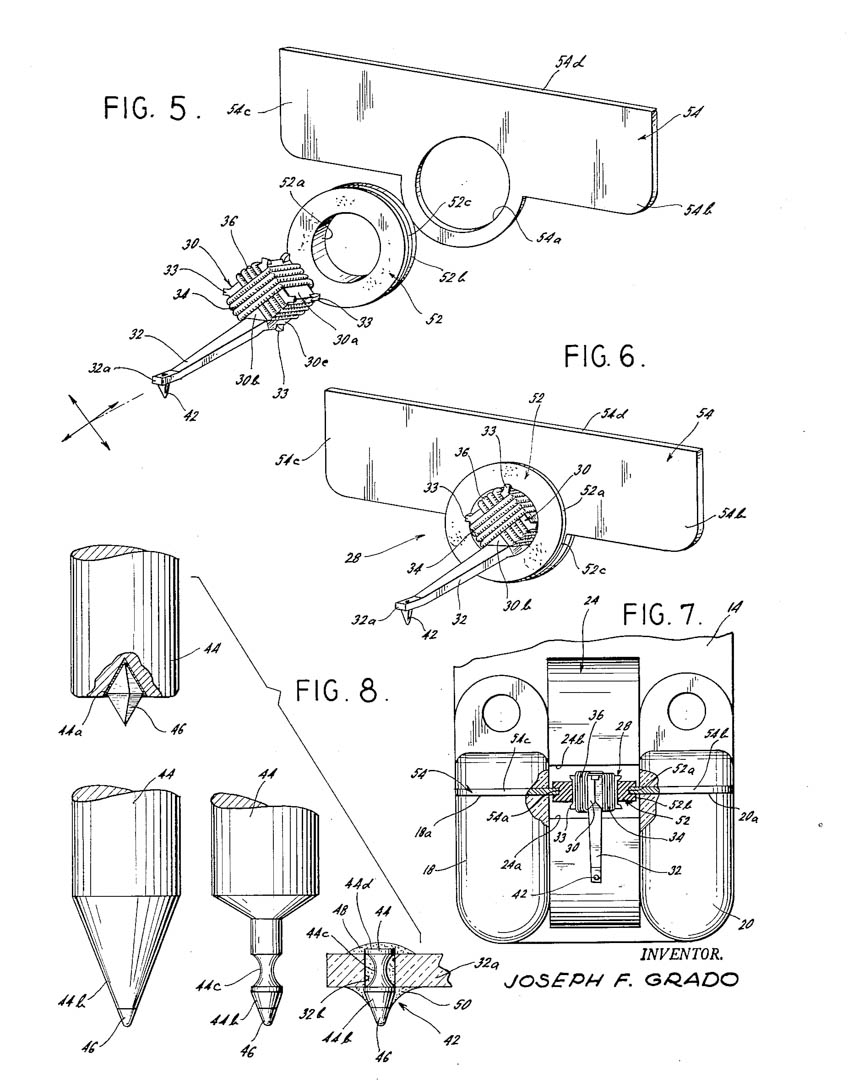 Grado Labs Phono Cartridge Stlus Cantilever Patent